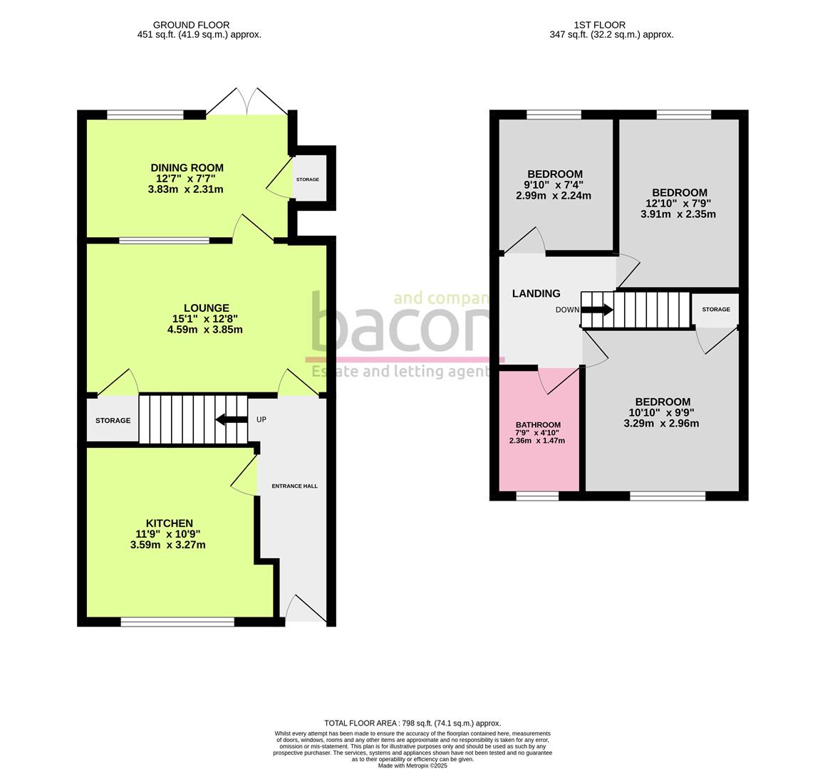 Floor Plan | House - Terraced | Castle Road, Tarring, West Sussex, BN13 1DQ | For Sale